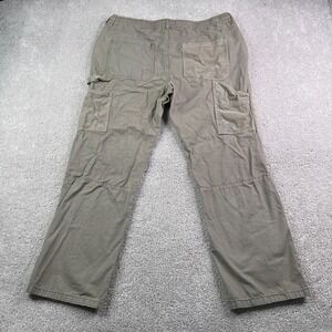 Pacsun Pants Mens XL Brown Canvas Ripstop Carpenter Utility Straight Leg Pull On